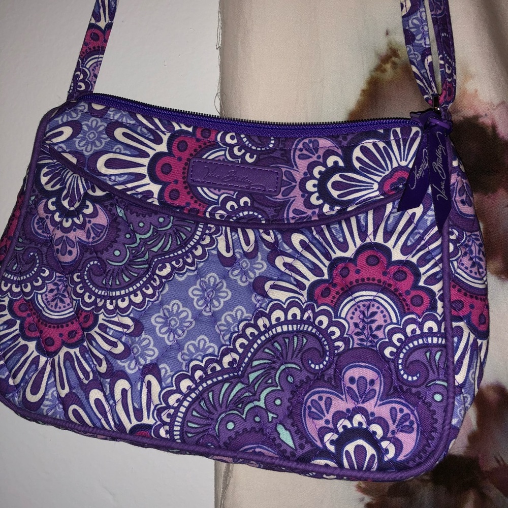 Vera Bradley purple cross body purse NWOT